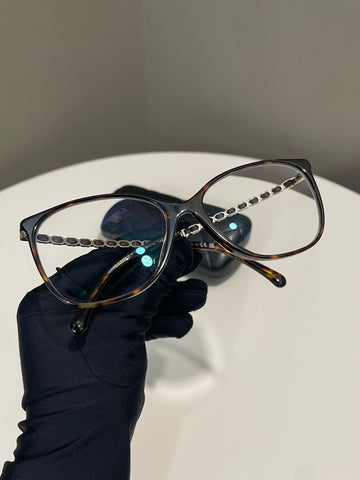 Chanel Pilot Eyeglasses Gold & Tortoise
