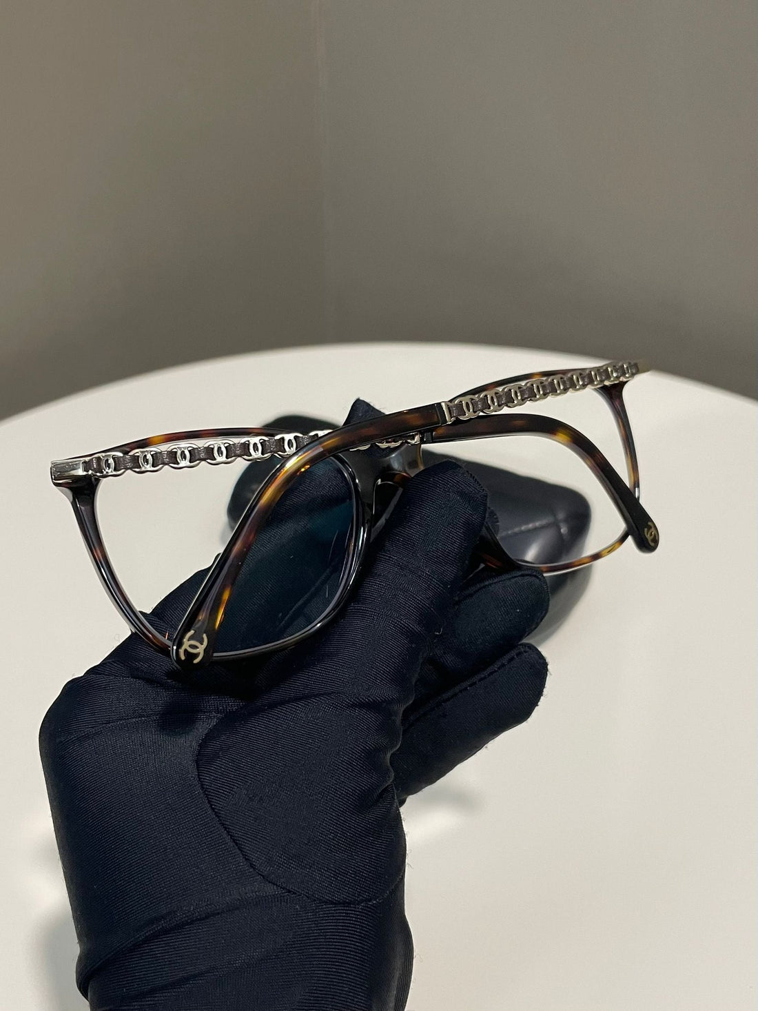 Chanel Pilot Eyeglasses Gold & Tortoise