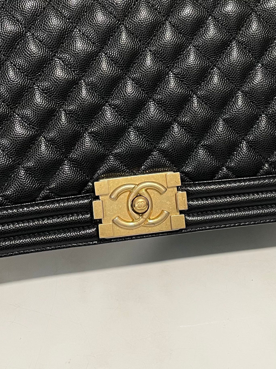 Chanel Quilted New Medium Boy Black Caviar