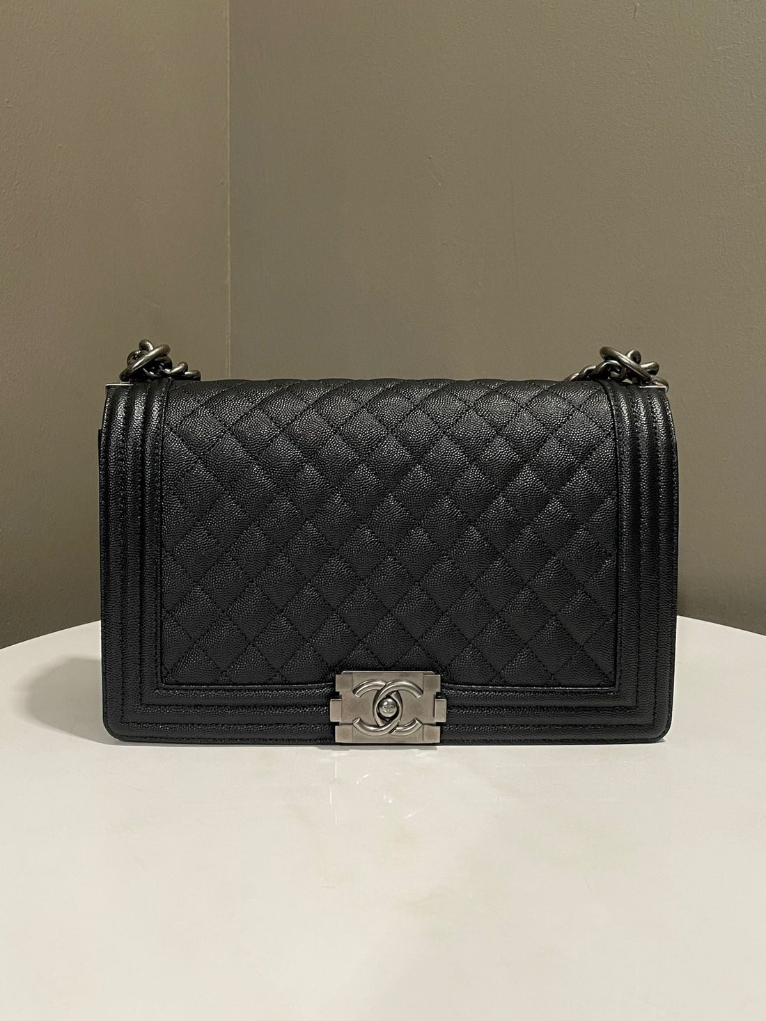 Chanel Quilted New Medium Boy Black Caviar