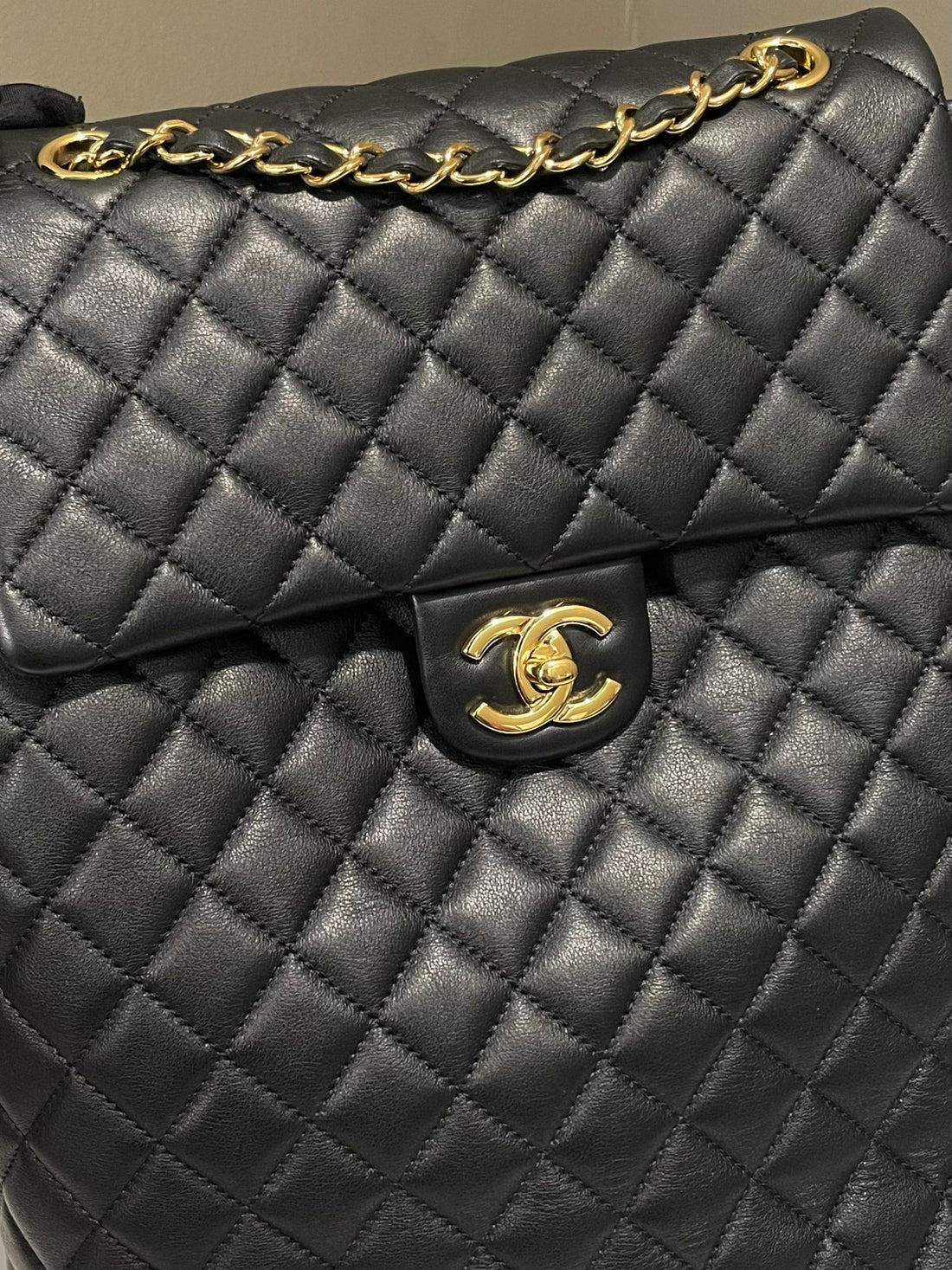 Chanel Urban Spirit Backpack Black Lambskin