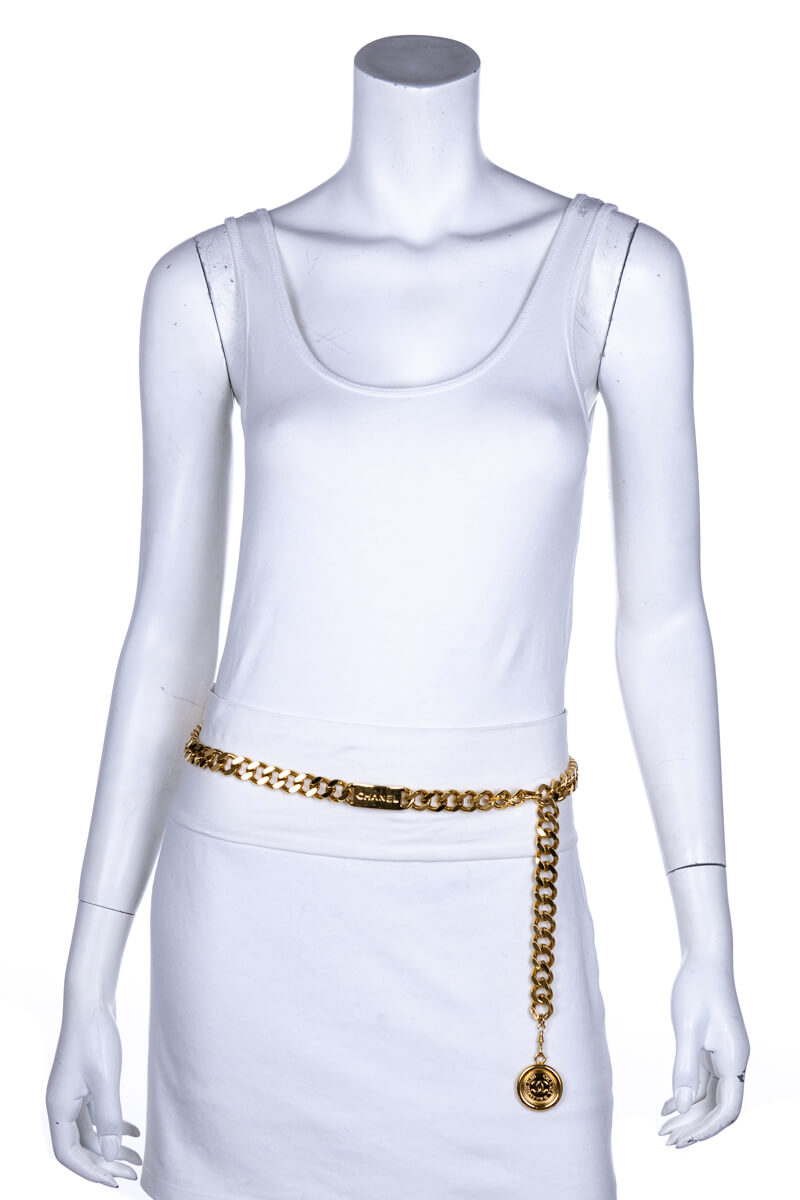 Chanel Gold Chain Link   Belt