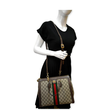 GUCCI Ophidia Medium GG Supreme Tote Shoulder Bag Beige 524537 - Hot Deals