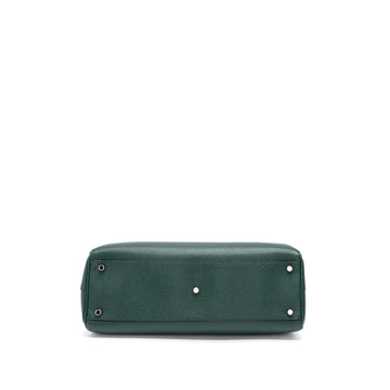 Gucci Top Handle Zumi Bag Calfskin Green Multicolour Hardware