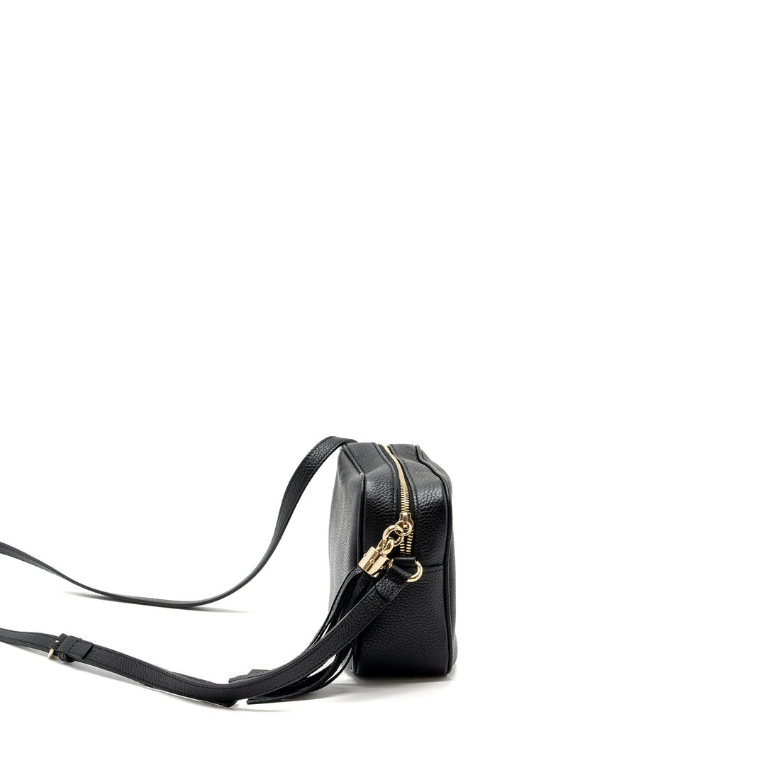Gucci soho disco camera bag grained calfskin black