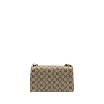 Gucci Dionysus Shoulder Bag GG Supreme Canvas/Suede Beige SHW