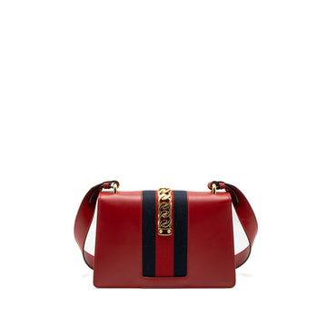 Gucci Small Sylvie Bag Calfskin Red