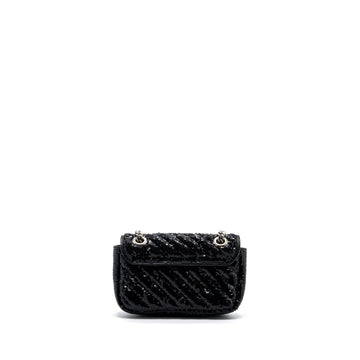 Gucci Mini GG Marmont Matelasse Bag Sequin Black SHW