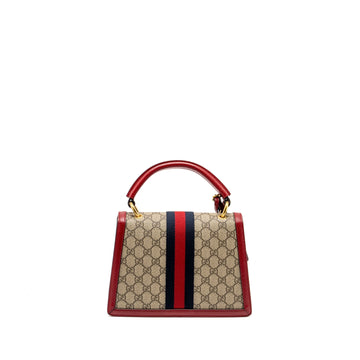 Gucci Queen Margaret Top Handle Bag GG Supreme Canvas Red/ Multicolour