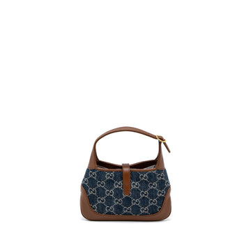 Gucci Mini 1961 Jackie Bag Denim Blue/Brown