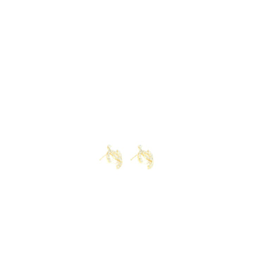 Chanel CC Logo Earrings Crystal Light Gold Tone