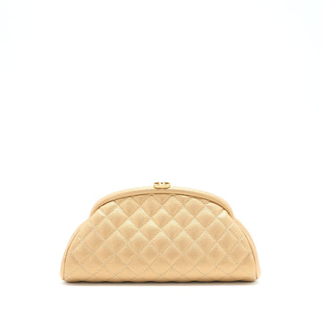 Chanel Timeless Clutch Caviar Gold Brushed