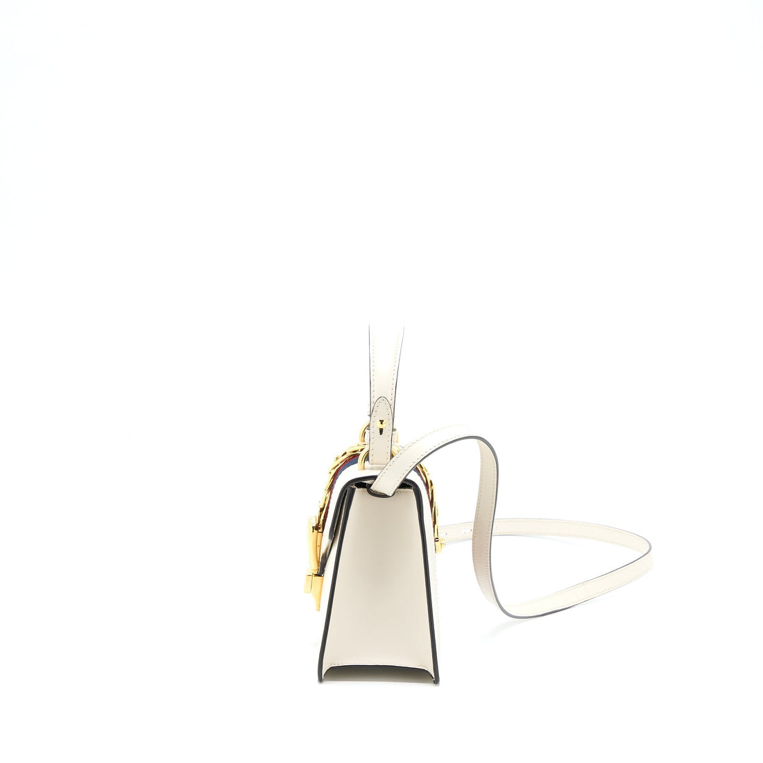 Gucci Mini Sylvia Top Handle Bag White