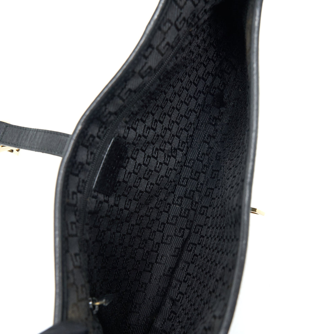 Gucci   Jackie With Bamboo Handle Black