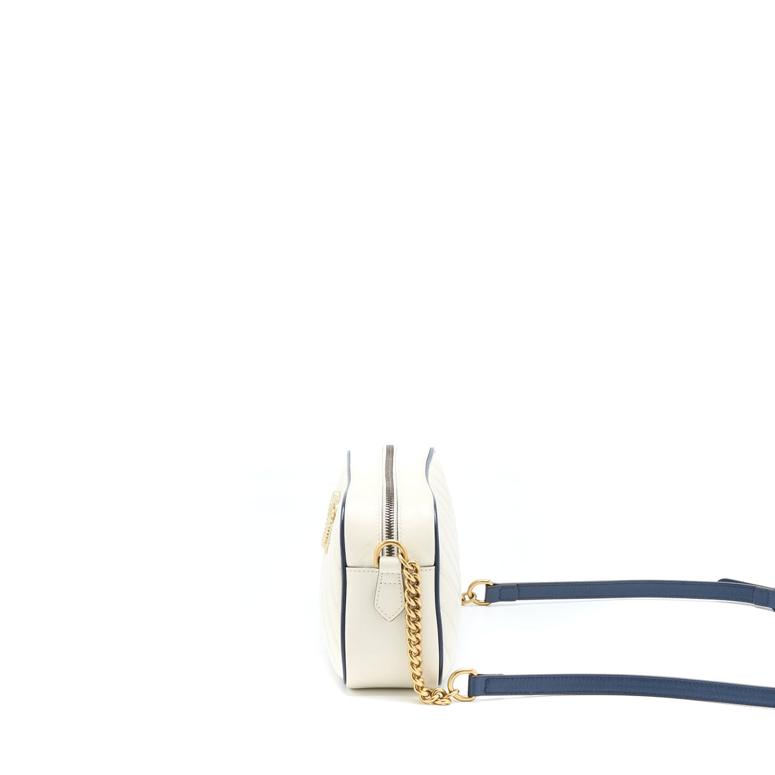 Gucci Marmont Camera Bag Calfskin White