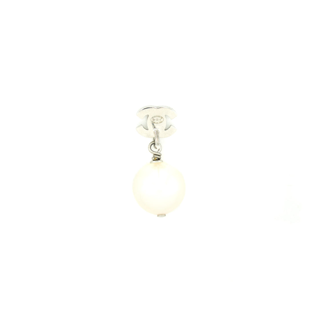 Chanel Pearl drop Crystal earrings