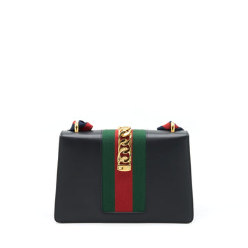Gucci Small Sylvie Shoulder Bag Black