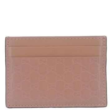 GUCCI Microguccissima Calfskin leather  Holder Pink