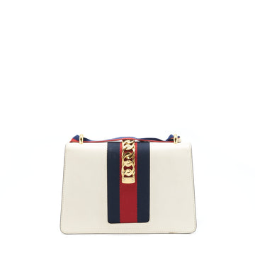 Gucci Small Sylvie Shoulder Bag White
