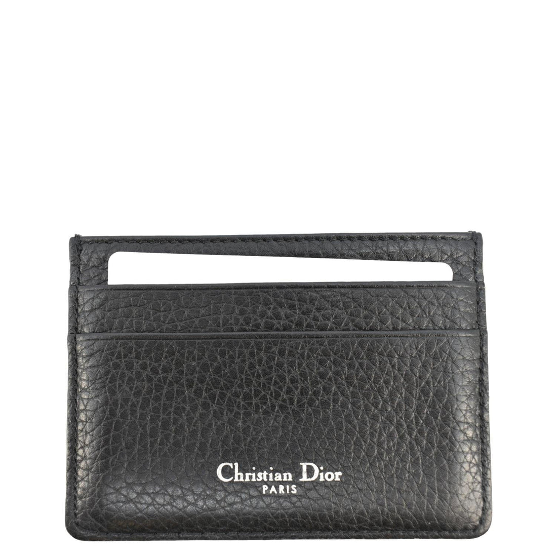 CHRISTIAN DIOR Diorama Cannage Leather  Holder Black