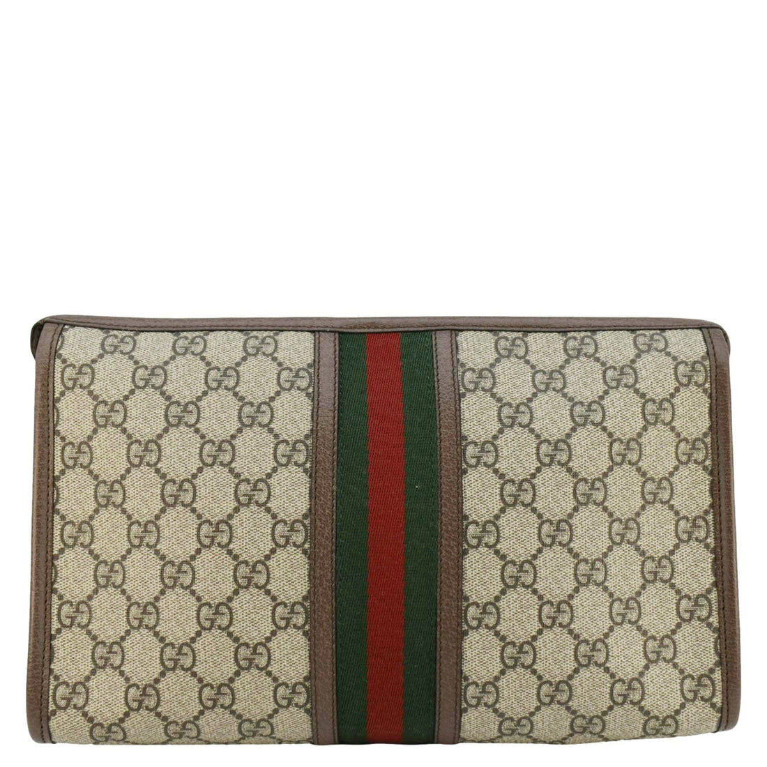 GUCCI Ophidia GG Supreme Canvas Pouch Beige 598234