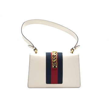 GUCCI SYLVIE SMALL SHOULDER BAG WHITE
