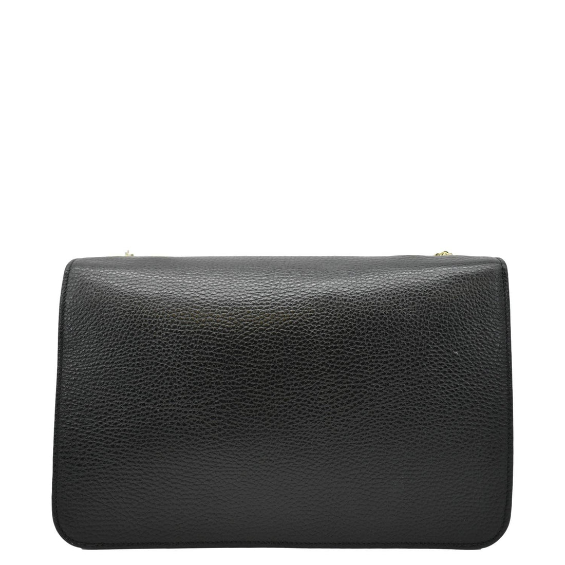 GUCCI Interlocking GG Leather Crossbody Bag Black 510303