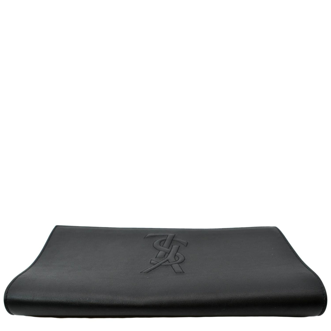 YVES SAINT LAURENT Belle de Jour Leather Clutch Bag Black