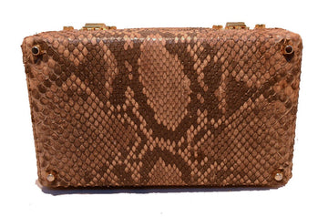 FENDI Natural Python Snakeskin Two-Way Handbag