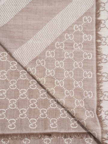 Gucci GG Guccissima Scarf GG Supreme / Beige Wool