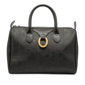Dior Diorissimo Trotter Coated Canvas Boston Bag