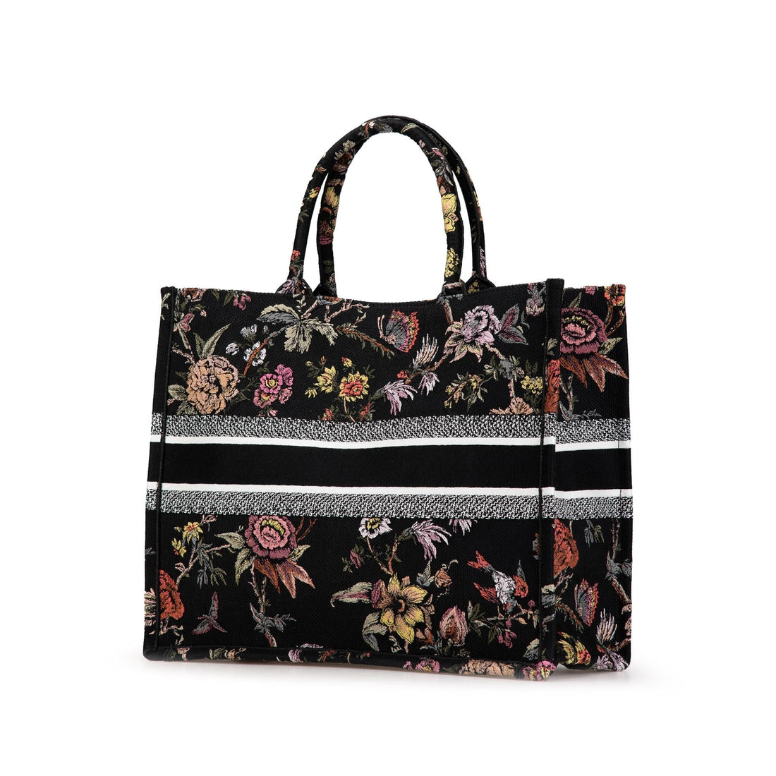 Dior Large Canvas Embroidered Book Tote (SHG-FiiCcc)