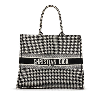 Dior Large Houndstooth Book Tote
