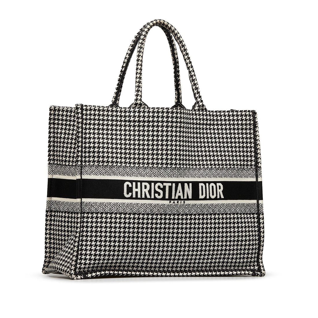 Dior Large Houndstooth Book Tote