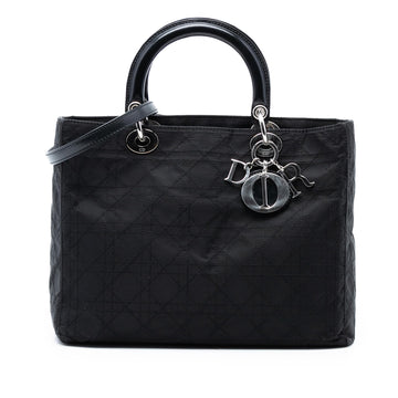 Dior Large Nylon Cannage Lady Dior