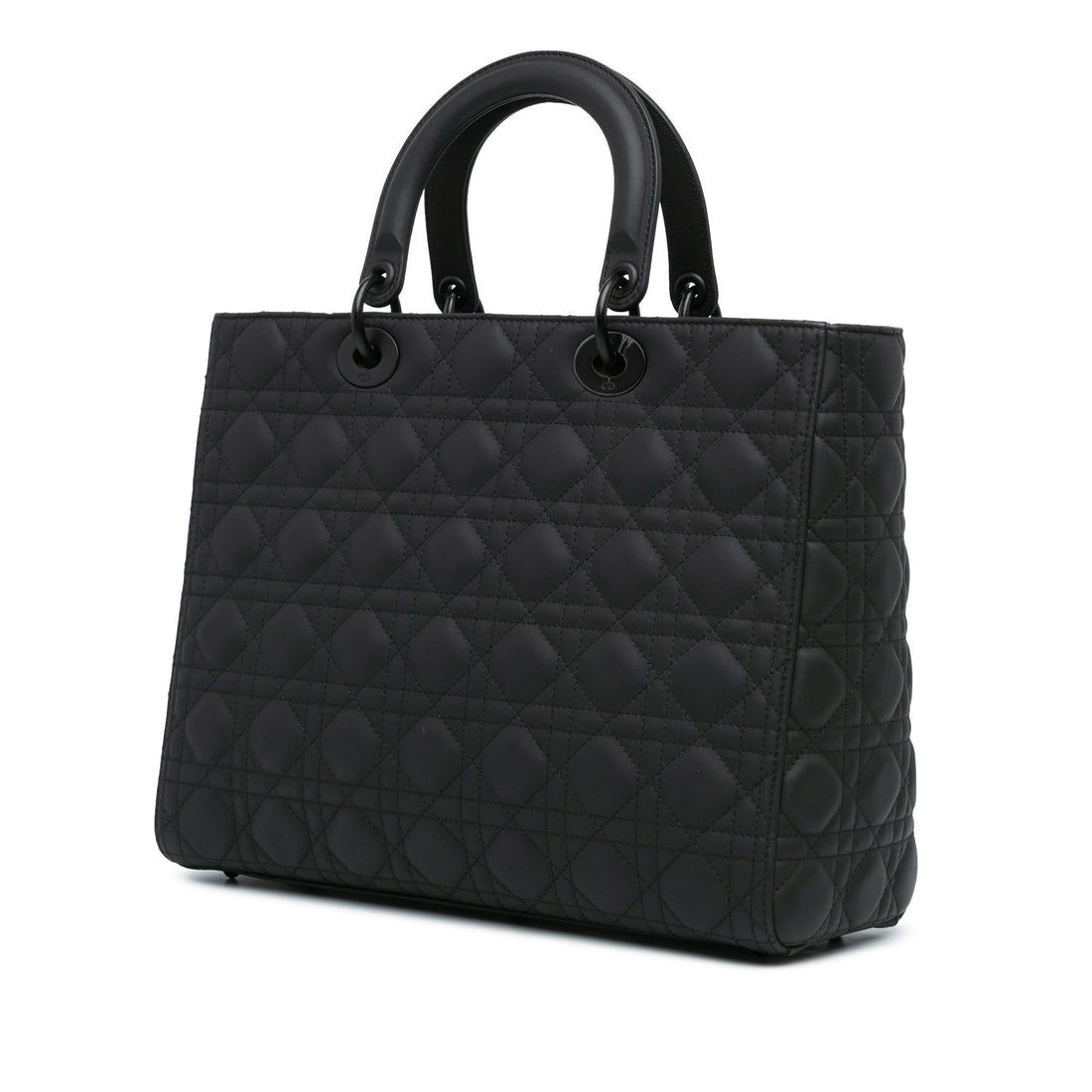 Dior Large Ultra Matte Calfskin Cannage Lady Dior (SHG-Mtgd6q)