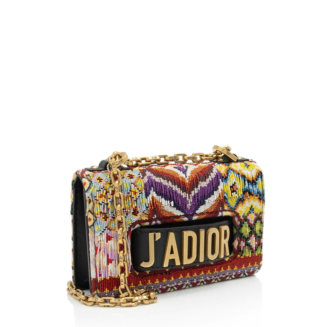 Dior Leather Beaded J'adior Flap Bag (SHF-bgcNXp)