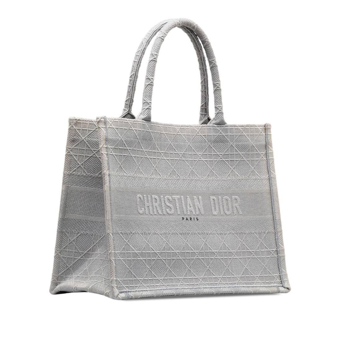 Dior Medium Cannage Embroidered Book Tote (SHG-dwrZnB)
