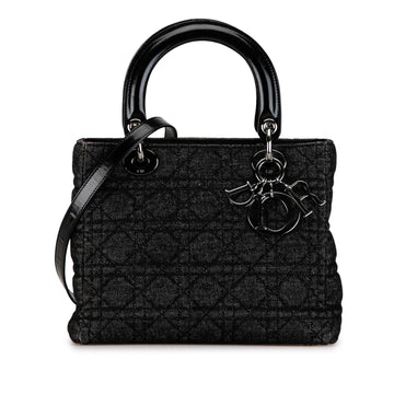 Dior Medium Denim Cannage Lady Dior (SHG-1ANWVA)
