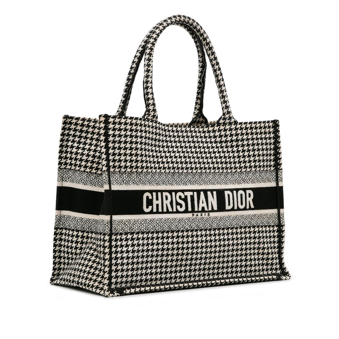 Dior Medium Houndstooth Book Tote (SHG-BUCCPt)