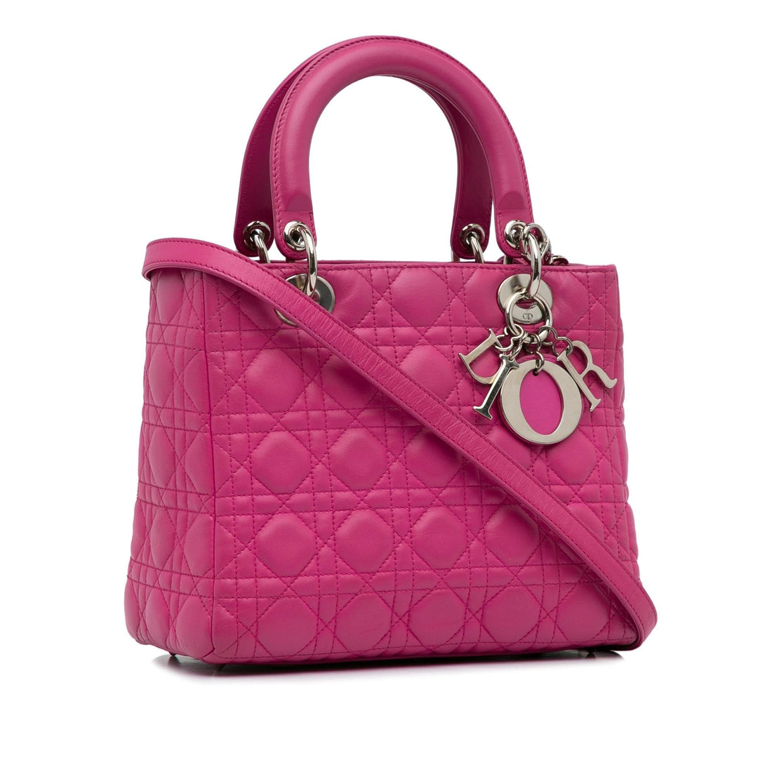 Dior Medium Lambskin Cannage Lady Dior