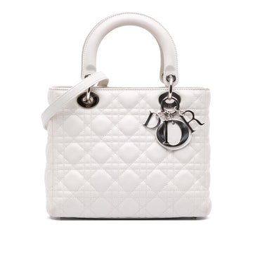 Dior Medium Lambskin Cannage Lady Dior