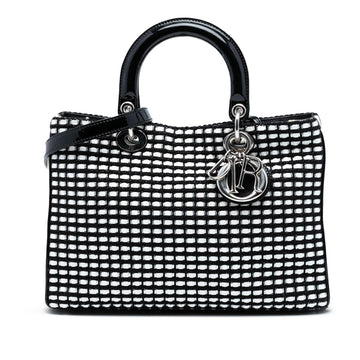 Dior Medium Patent and Tweed Diorissimo Satchel