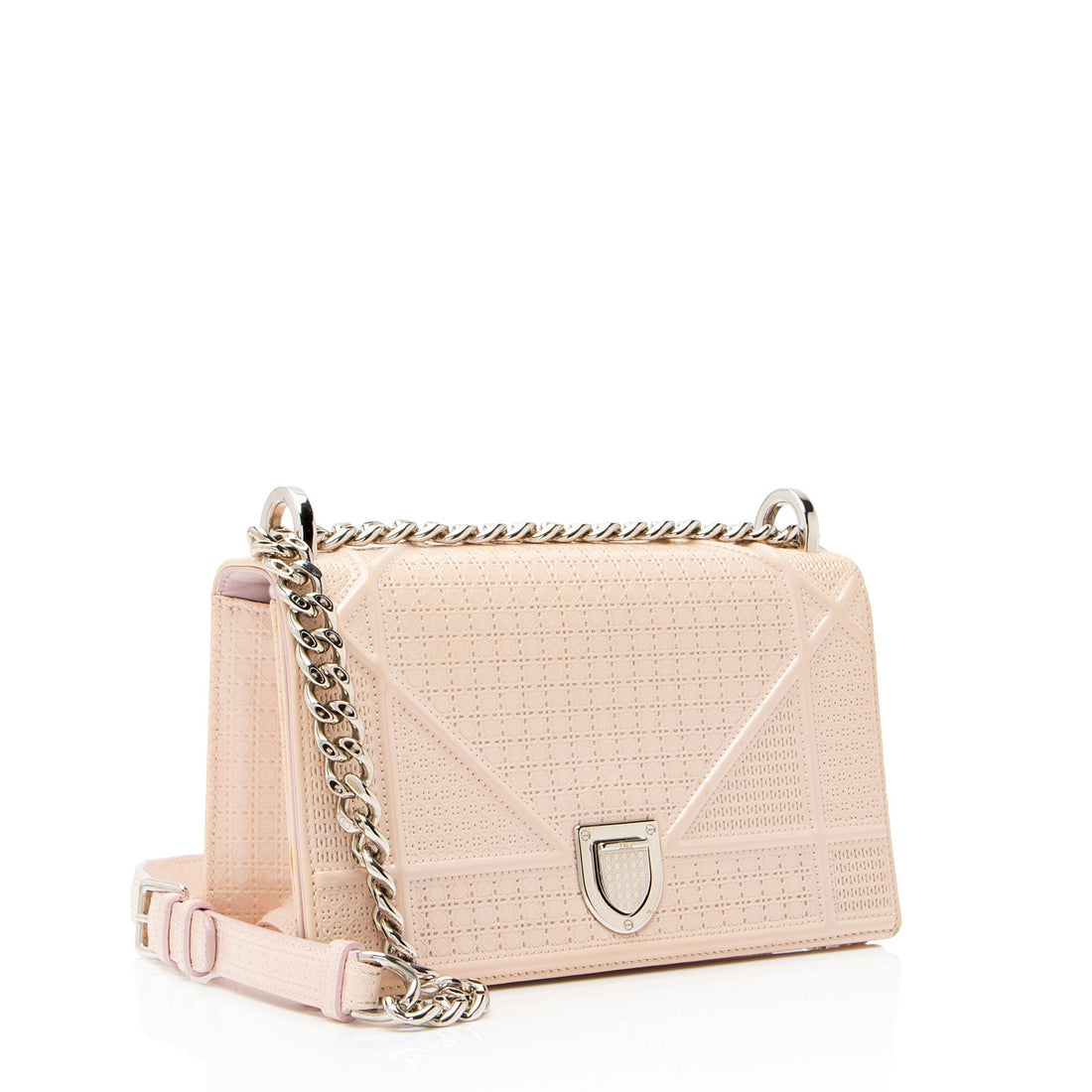 Dior Micro Cannage Patent Leather Diorama Small Shoulder Bag