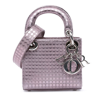Dior Micro Metallic Patent Microcannage Lady Dior