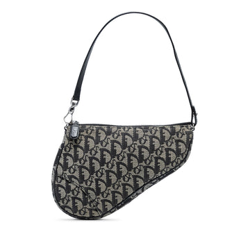 Dior Mini Diorissimo Canvas Saddle Pochette