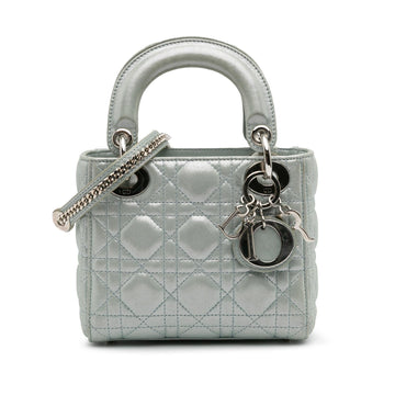 Dior Mini Iridescent Lambskin Cannage Lady Dior