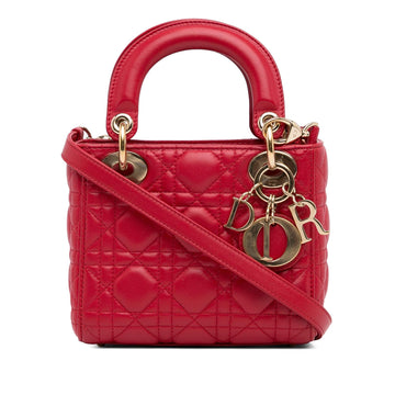 Dior Mini Lambskin Cannage Lady Dior (SHG-xpSv3N)