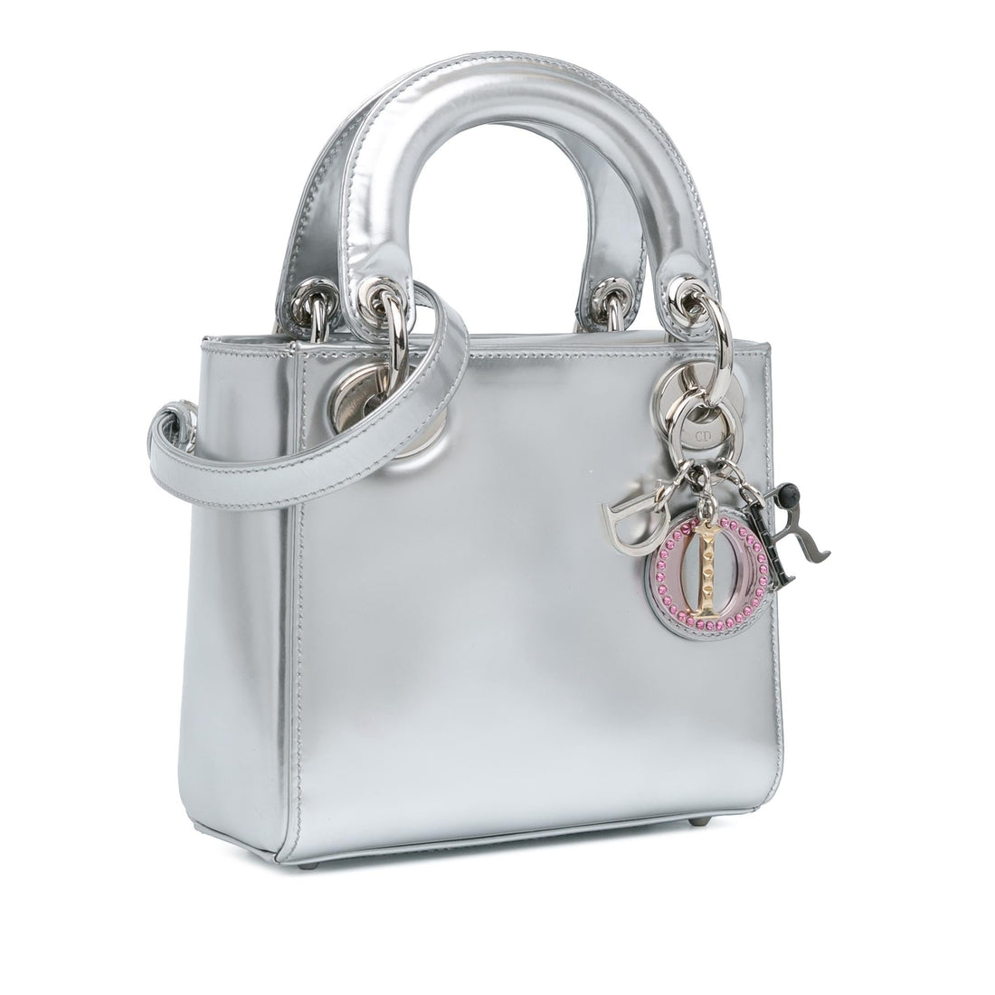 Dior Mini Metallic Patent Lady Dior