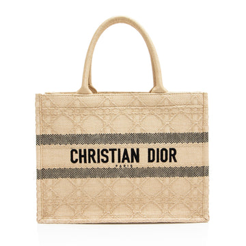 Dior Raffia Cannage Medium Book Tote (SHF-vp73d7)